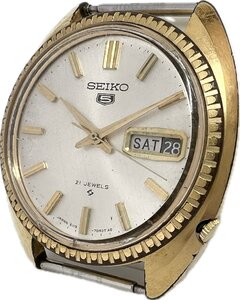 1円～ SEIKO セイコー セイコー５ 21石 6119-7040 シルバーダイヤル メンズ 自動巻き デイデイト アンティーク ヴィンテージ 時計