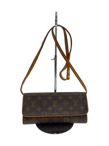 LOUIS VUITTON◆ポシェット・ツインGM_モノグラム・キャンバス_BRW/PVC/BRW