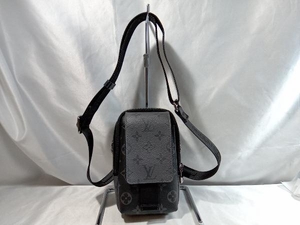 【鑑定書付】 LOUIS VUITTON ルイ・ヴィトン モノグラム・エクリプス ダブルフォンポーチ 機番無し M81321 バッグ 店舗受取可