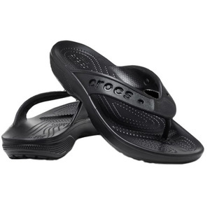 23cm クロックス crocs バヤ 2.0 フリップ BAYA II FLIP ブラック/ black M5W7 新品