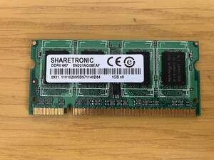 中古メモリ　SHARETRONIC DDR2 667 SN221NG08EAF 1GB 1枚