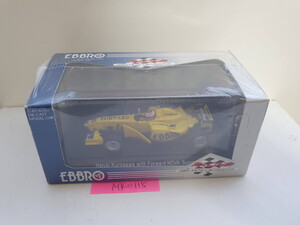 EBBRO 1/43 FORMULA NIPPON Haruki Kurosawa with NOVA YELLOW 340