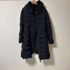 ZARA BASIC ネイビー ロングダウンジャケット M