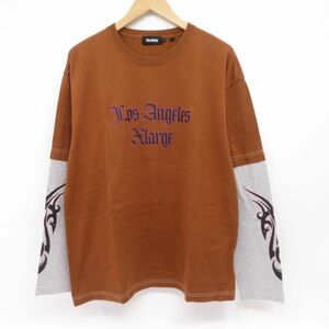 131s X-LARGE エクストララージ TRIBAL LAYERED L/S TEE 長袖Ｔシャツ 101213011025 Lサイズ ※中古