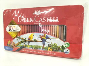 ●未使用 ファーバーカステル 水性色鉛筆 平缶 100色セット TFC-WCP/100C FABER CASTELL シャチハタ（3）