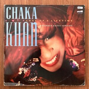 【UK盤/12】Chaka Khan チャカ・カーン / Love Of A Lifetime (Extended Dance Version) ■ Warner Bros. Records / W 8671 (T)