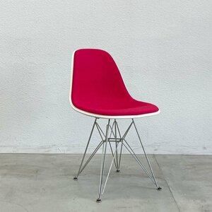 〓 ハーマンミラー Herman Miller アプホルスター サイドシェルチェア エッフェルベース C＆R イームズ ピンクダーク