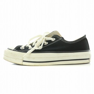 コンバース CONVERSE ALL STAR オールスター ローカットスニーカー シューズ 厚底 キャンバス 3.5 22.5cm 黒 ブラック /BB レディース