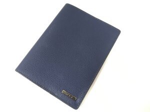 ☆中古☆TUMI トゥミ レザー パスポートケース カバー ネイビー