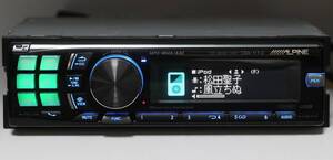 ALPINE CDA-117Ji MP3/WMA/AAC/漢字/EQ USB/AUX/iPod/Ai-NET対応 2010年 中古