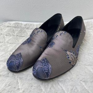 【日本未発売】GUCCI サテン　ローファー　花柄