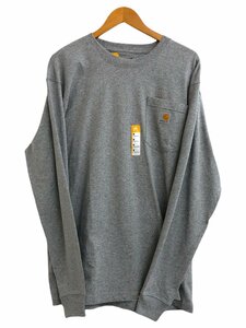 Carhartt (カーハート) Workwear LS Pocket T-Shirt ロンT 長袖Tシャツ K126 グレー HEATHER GRAY M メンズ/004