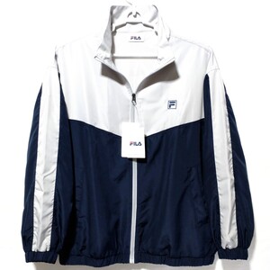 特価/未使用【サイズ=M(レディス)】FILA/フィラ/レディス/メッシュ裏地付き/ウインドブレーカー/ジャケット/胸囲=79～87cm/navy×gray