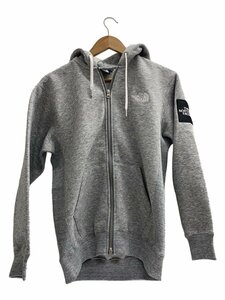 THE NORTH FACE◆SQUARE LOGO FULL ZIP_スクエアロゴフルジップ/XS/ポリエステル/グレー