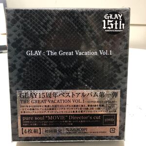 新品！未開封CD3枚、DVD1枚の4枚組　THE GREAT VACATION VOL.1~SUPER BEST OF GLAY~ (初回限定盤B) CD+DVD， Limited グレイ　GLAY 全43曲