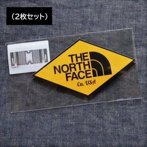 TNF Print Sticker NN32348 CY 2枚セット ノースフェイス ステッカー 新品 防水素材