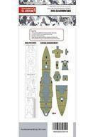 中古塗料・工具 1/350 イギリス海軍 戦艦 ウォースパイト 1942 甲板マスキングシート トラン