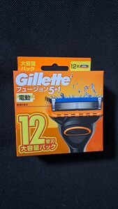 【正規品】P&G　ジレットフュージョン替刃５＋１(電動タイプ）12個入