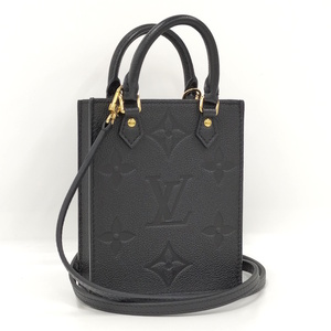 LOUIS VUITTON プティット サックプラ 2WAYハンドバッグ モノグラム アンプラント ノワール M81417