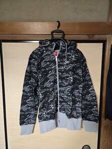 Nike Atmos 別注 Black tiger camo パーカー L 