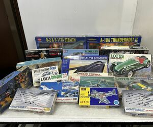 HS709-240727-068【未組立】フレスコ TAMIYA HASEGAWA レーベル FUJIMI 戦闘機 その他 プラモデル まとめ 18点 一部未開封 箱キズ有