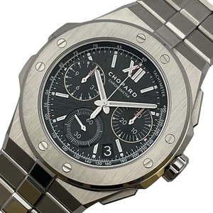 ショパール Chopard アルパイン イーグル XL クロノ 298609-3002 漆黒 ステンレススチール 腕時計 メンズ 中古