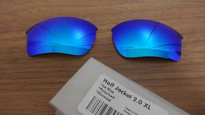 処分価格！！オークリー ハーフジャケット 2.0XL用 カスタム偏光レンズ ICE BLUE Color Polarized 新品 Half Jacket 2.0XL 