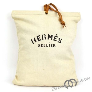 【エルメス】アリーヌドゥ/干し草入れ/飼葉/ポーチ/トワルアッシュ/HERMES/レディース/white