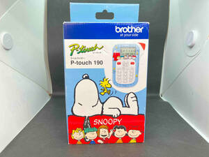 未使用品　ジャンク品 brother p-touch 190 ラベルライター　ペータッチ　SNOOPY（スヌーピー）