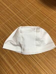新品　未使用　スイムキャップ　水泳帽　白　フリーサイズ　子供用　日本製