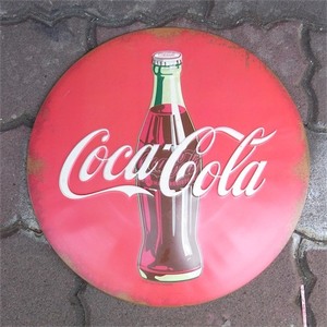 送料670円　US embossed SIGN サインボード COCA COLA　コカ・コーラ