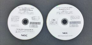 2YXS2189★現状品★NEC アプリケーションディスク＆再セットアップディスク Windows 8.1 Pro 64bit 　