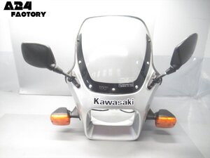 F2R6-1219 カワサキ GPZ400F 超希少！ アッパーカウル 灯火類・インナーも全て揃ってます♪ 純正 【ZX400A 動画有】