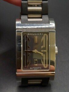 ★BVLGARI/ブルガリ　RT45S　レッタンゴロ　メンズ腕時計　ジャンク品　自動巻き　0827KA