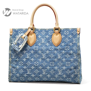 ルイヴィトン Louis Vuitton バッグ オンザゴー MM M46871 モノグラム デニム ブルー LV リミックス 箱・保付 未使用品 送料無料