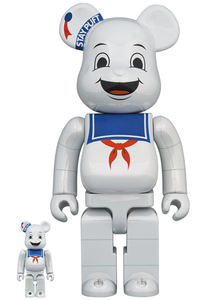 BE@RBRICK STAY PUFT MARSHMALLOW MAN WHITE CHROME Ver. 100％ & 400％/マシュマロマン/ゴーストバスターズ/ベアブリック/メディコムトイ