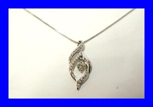 ○新品同様 プラチナ Pt900 Pt850 ダイヤ 0.34ct ネックレス 4.3g N0088