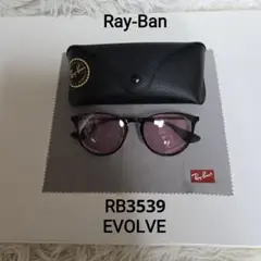 レイバン RB3539EVOLVE 調光レンズ ブラックフレーム ピンクレンズ