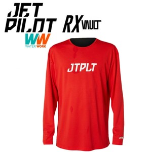 ジェットパイロット JETPILOT 2023 ラッシュガード 長袖 送料無料 RX ボルト L/S ハイドロ レース ジャージ JA22616 レッド S