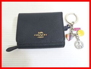 COACH コーチ 3つ折り財布、キーホルダー 2点セット 中古 2412★D-2253★