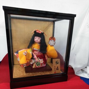 g_t R027 中古　雛人形　ガラスケース　福寿　6号　三月人形　ひな祭り　の　インテリア　にいかがでしょうか♪