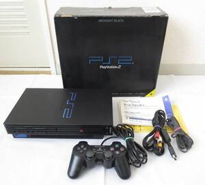SONY PlayStation2 PS2 SCPH-50000 NB ミッドナイトブラック 本体 付属品一式 セット 箱付き☆動作確認済