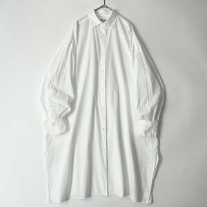 【美品】STEVEN ALAN size/S (i) -COTTON BIG SHIRT- スティーブンアラン ビッグシャツ ブラウス シャツコート コットン ホワイト 白