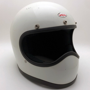 送料無料 BELL MOTO STAR WHITE 61cm/ベルモトスター白ホワイトビンテージヘルメットオフロードフルフェイスmoto3モト3mchalアポロapollo