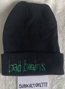 【新品】BAD BRAINS BEANIE BLACK FREE SIZE ビーニー　ブラック　