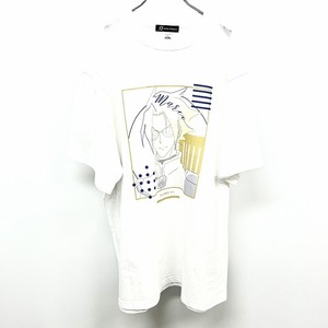 【新品/訳アリ】arma bianca SHAMAN KING シャーマンキング マルコ lette-graph Tシャツ TVアニメ 半袖 綿100% 3XL XXXL 4L 白 メンズ