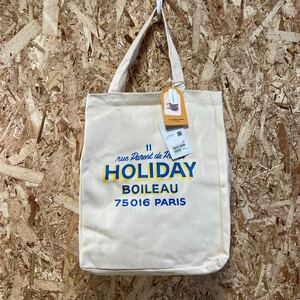 タグ付き　未使用品　ホリデイ・ボアロ　トートバッグ　HOLIDAY BOILEAU ベージュ　カバン　トート　佐川急便対応のみ　TM