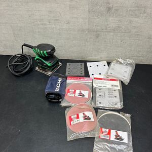 日立工機 電動工具 100V SV12SG オービタルサンダ 114 動作品 サンディングペーパー ディスクペーパー 研磨機 