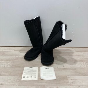 UGG アグ BAILEY BUTTON TRIPLET ベイリーボタントリプレット 1873 ムートンブーツ Size:22.0㎝ ブラック[C9147]