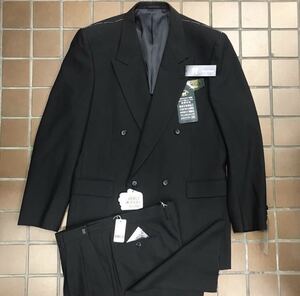 【新品】特別価格★激安スーツ★オールシーズン礼服/サイズ4XL Y8 ブラック　黒/ノーベンツ/冠婚葬祭　アジャスター カシミヤ混フォーマル